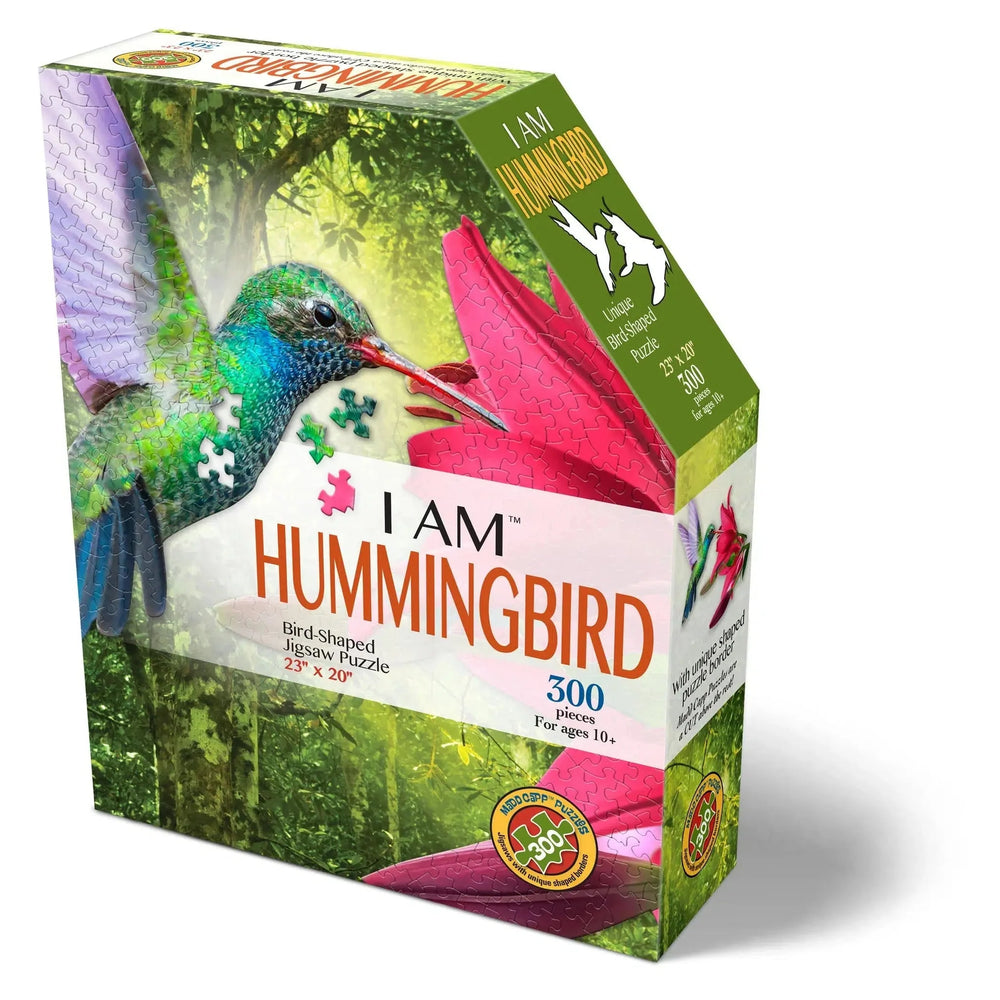 I Am Hummingbird 300 Piece Bird Shaped Jigsaw Puzzle Madd Capp (ONLINE ORDER ONLY)