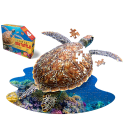 I Am Lil' Sea Turtle 100 Piece Animal Shaped Jigsaw Puzzle Madd Capp (ONLINE ORDER ONLY)