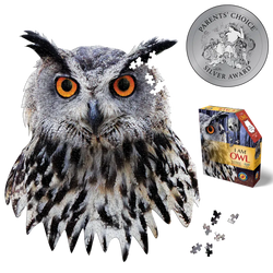 I Am Owl 550 Piece Head Shaped Jigsaw Puzzle Madd Capp (ONLINE ORDER ONLY)