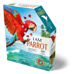 I Am Parrot 300 Piece Bird Shaped Jigsaw Puzzle Madd Capp (ONLINE ORDER ONLY)