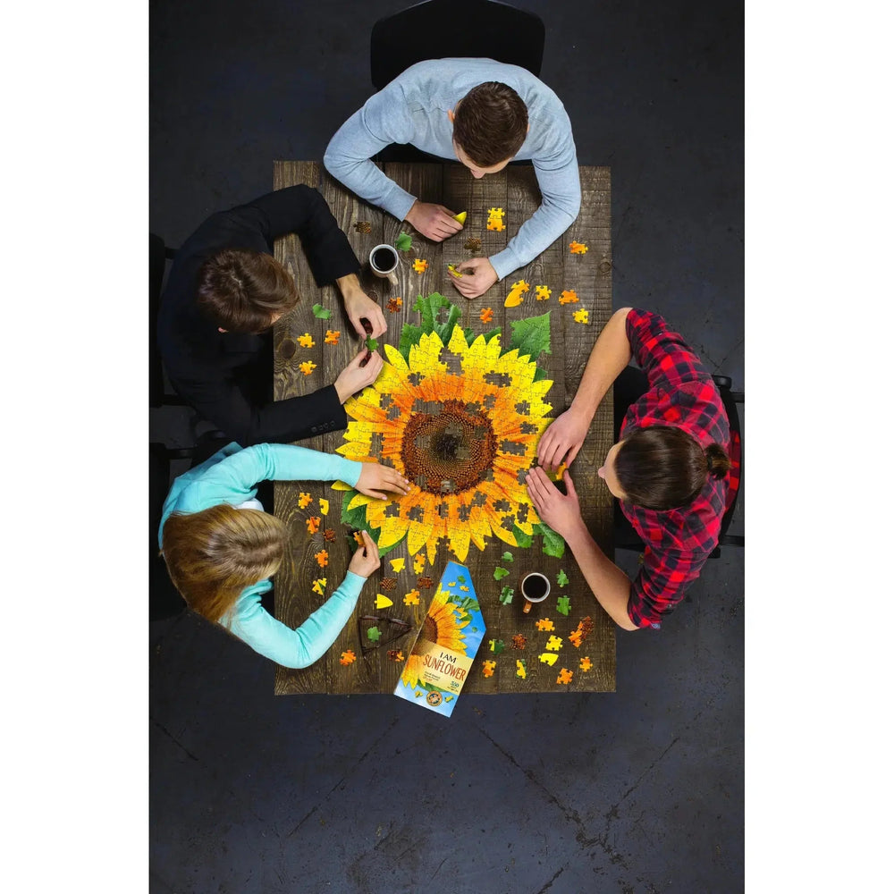 I Am Sunflower 350 Piece Floral Shaped Jigsaw Puzzle Madd Capp (ONLINE ORDER ONLY)