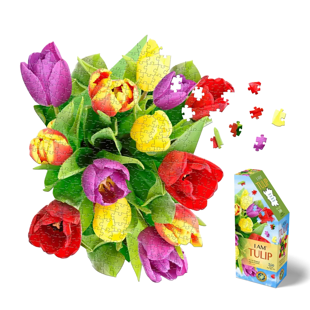 I Am Tulip 350 Piece Floral Shaped Jigsaw Puzzle Madd Capp (ONLINE ORDER ONLY)
