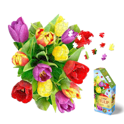 I Am Tulip 350 Piece Floral Shaped Jigsaw Puzzle Madd Capp (ONLINE ORDER ONLY)
