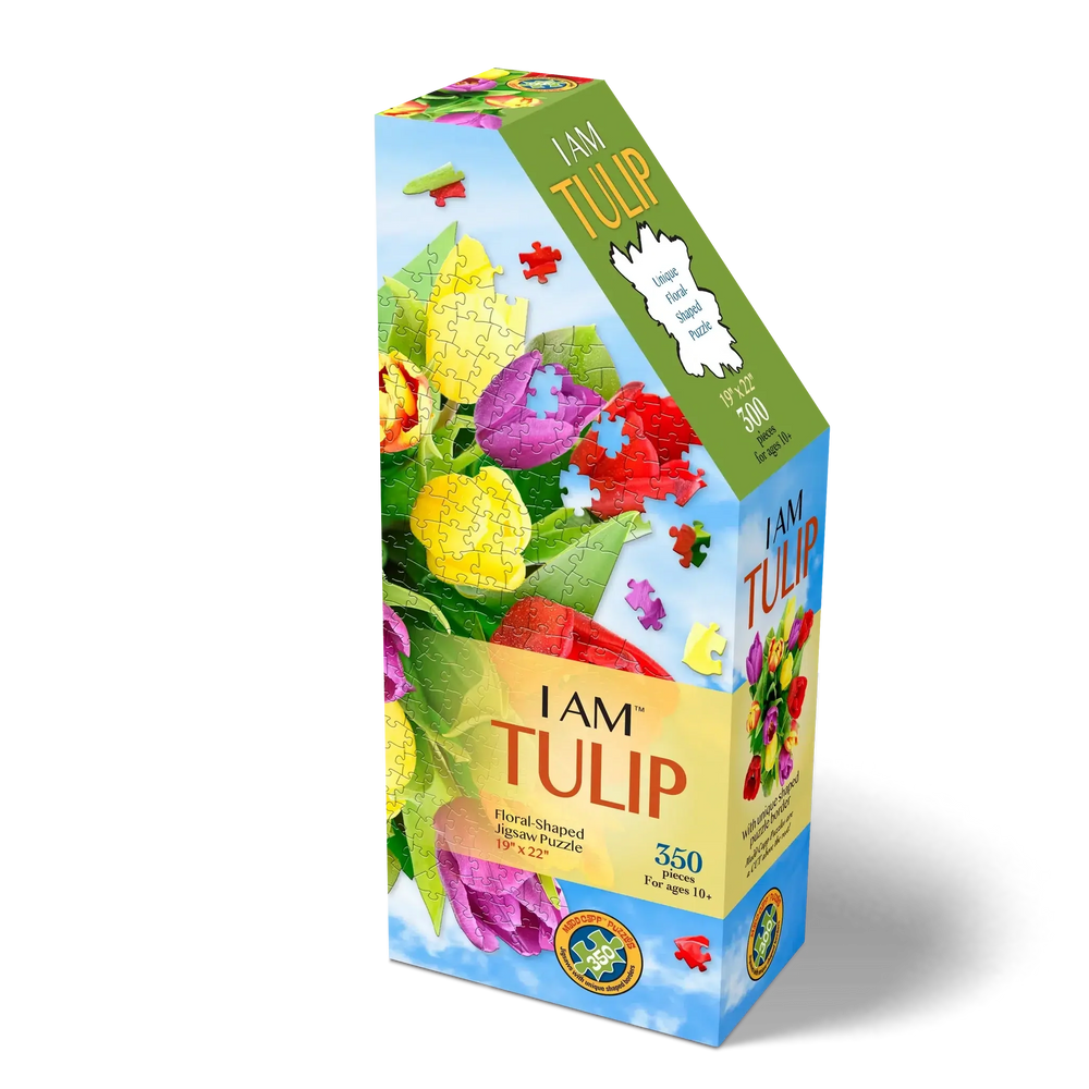 I Am Tulip 350 Piece Floral Shaped Jigsaw Puzzle Madd Capp (ONLINE ORDER ONLY)
