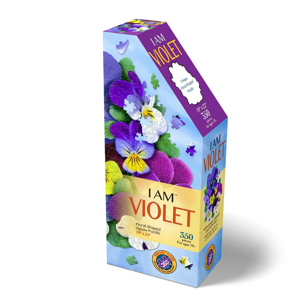 I Am Violet 350 Piece Floral Shaped Jigsaw Puzzle Madd Capp (ONLINE ORDER ONLY)