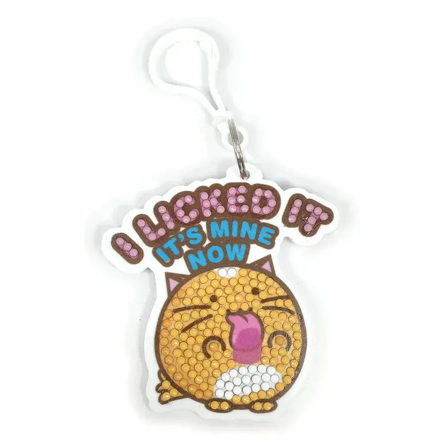 I Licked It.... Whisky Crystal Art Fuzz Balls Bag Charm Kit Craft Buddy