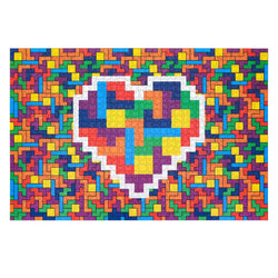 I ❤️ Tetris® 1000 Piece Premium Jigsaw Puzzle Blue Kazoo (ONLINE ORDER ONLY)