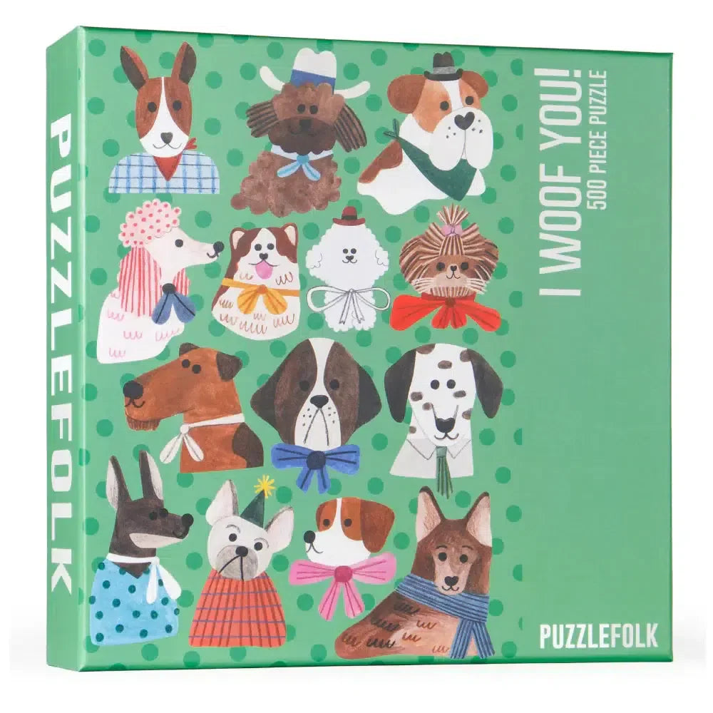 I Woof You! 500 Piece Jigsaw Puzzle PuzzleFolk (ONLINE ORDER ONLY)
