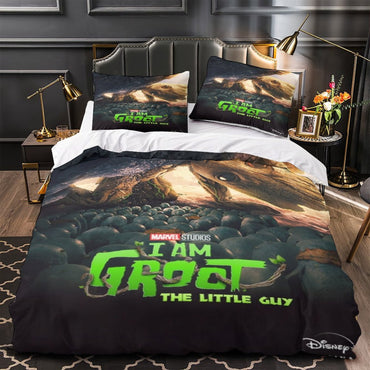 I Am Groot Bedding Sets Quilt Cover Without Filler (Online Order Only)