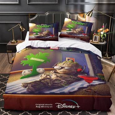 I Am Groot Bedding Sets Quilt Cover Without Filler (Online Order Only)