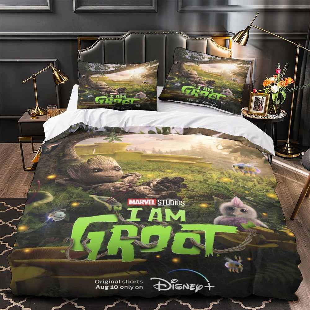 I Am Groot Bedding Sets Quilt Cover Without Filler (Online Order Only)