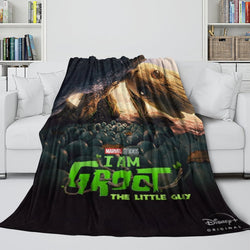 I Am Groot Blanket Flannel Throw Room Decoration (Online Order Only)