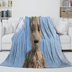 I Am Groot Blanket Flannel Throw Room Decoration (Online Order Only)