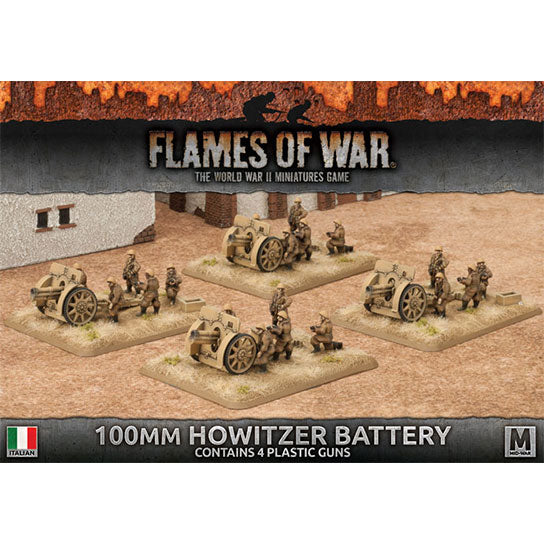 Flames of War: Italian 100mm Howitzer Battery (Mid War) (ONLINE ORDER ONLY)