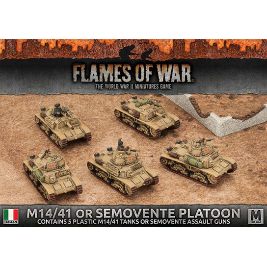 Flames of War: Italian M14/41 or Semovente Platoon (Mid War) (ONLINE ORDER ONLY)