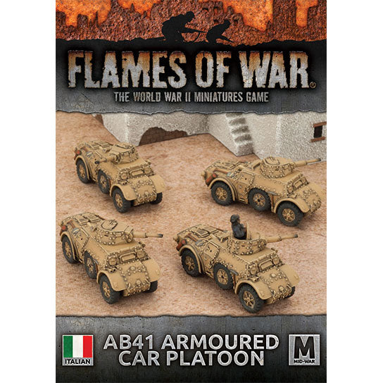 Flames of War: Italian AB41 Armoured Car Platoon (Mid War) (ONLINE ORDER ONLY)