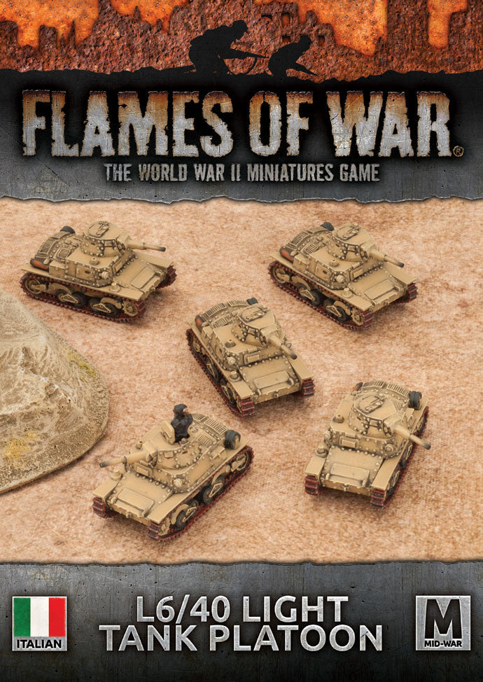 Flames of War: Italian L6/40 Light Tank Platoon (Mid War) (ONLINE ORDER ONLY)