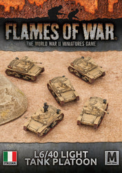 Flames of War: Italian L6/40 Light Tank Platoon (Mid War) (ONLINE ORDER ONLY)
