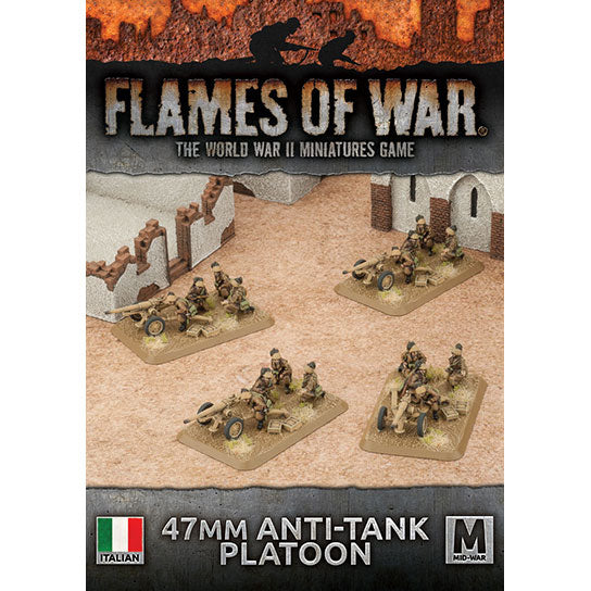 Flames of War: Italian 47mm Anti-tank Platoon (Mid War) (ONLINE ORDER ONLY)