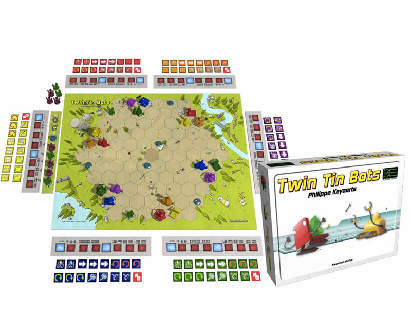 IEL00005 Twin Tin Bots Strategy Board Game Iello Games (ONLINE ORDER ONLY)