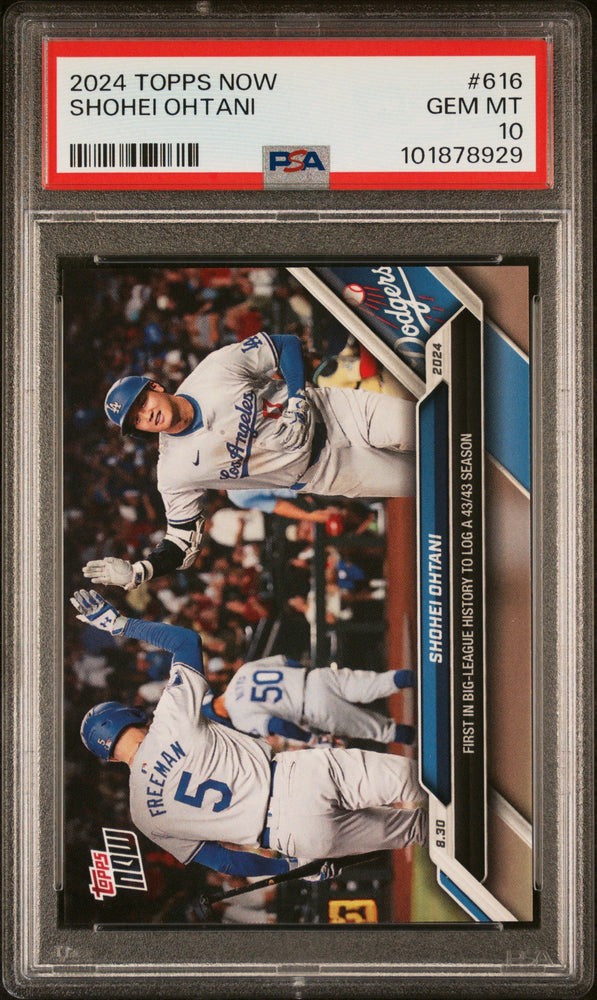 Graded 2024 Topps Now Shohei Ohtani #616 Baseball Card PSA 10 Gem Mint (ONLINE ORDER ONLY)
