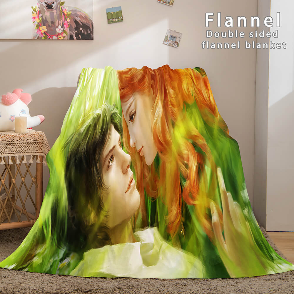 I LOVE You Bed Blanket Soft Flannel Blanket (Online Order Only)