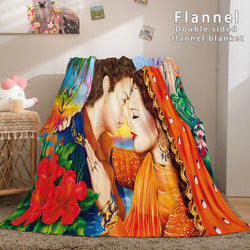 I LOVE You Bed Blanket Soft Flannel Blanket (Online Order Only)