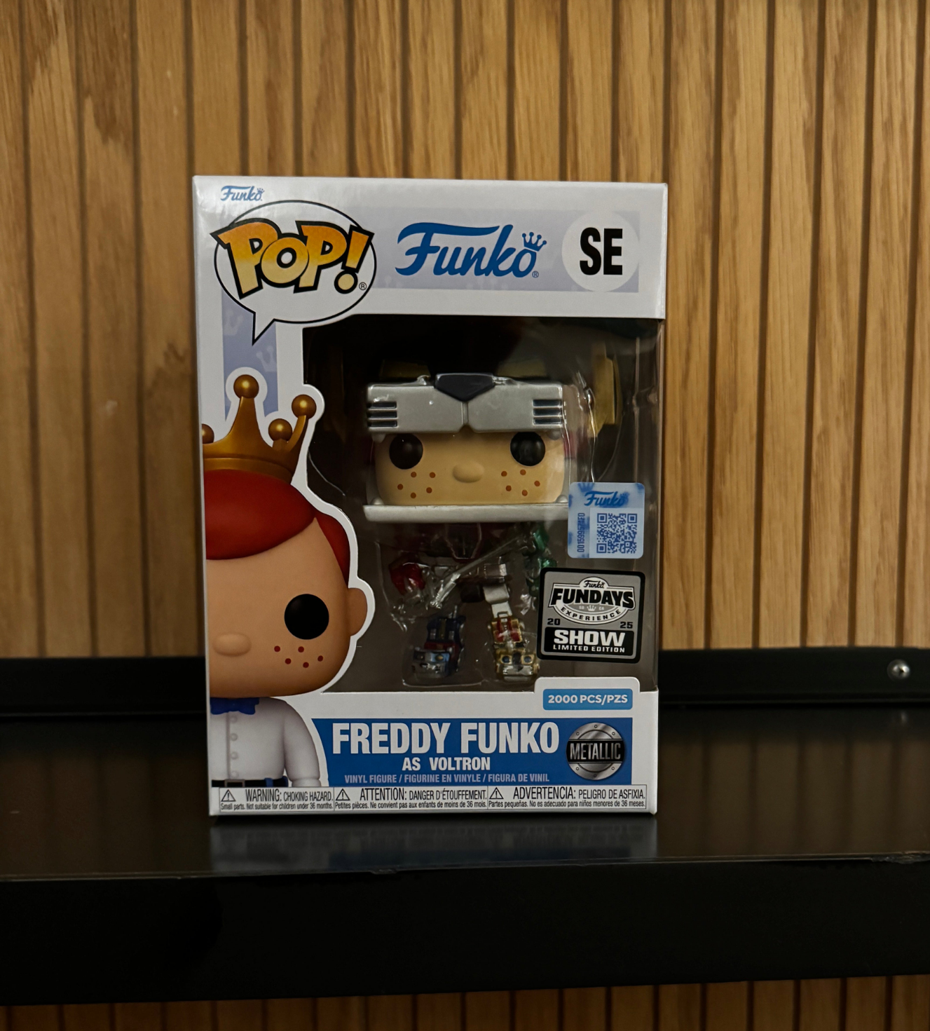 Funko Fundays Experience 2025: Pop! Originals Freddy Funko as Voltron (Metallic) LE2000 (Online Order Only)