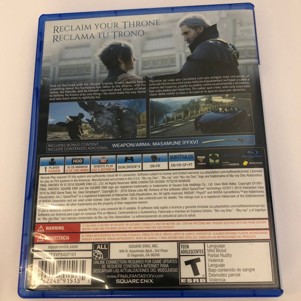 Final Fantasy XV | PS4 (ONLINE ORDER ONLY)