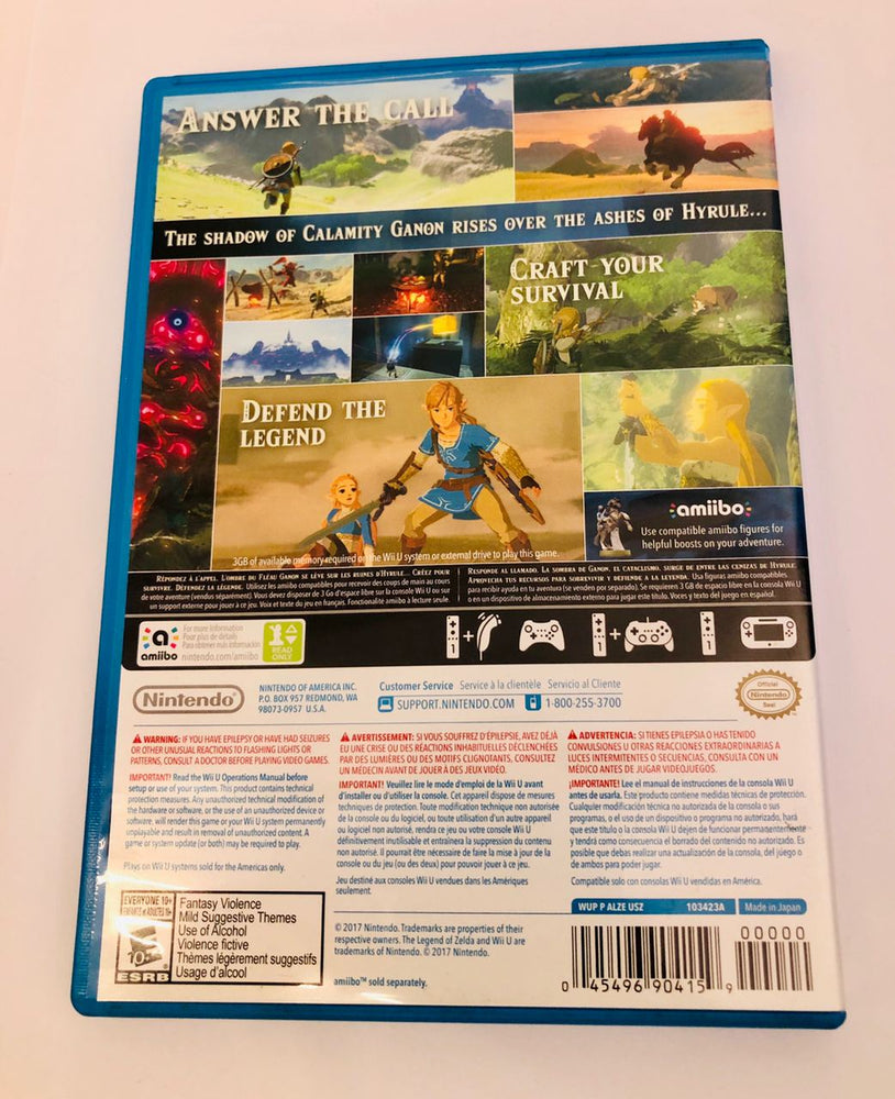 Legend of Zelda: Breath of the Wild | Wii U | NM (ONLINE ORDER ONLY)
