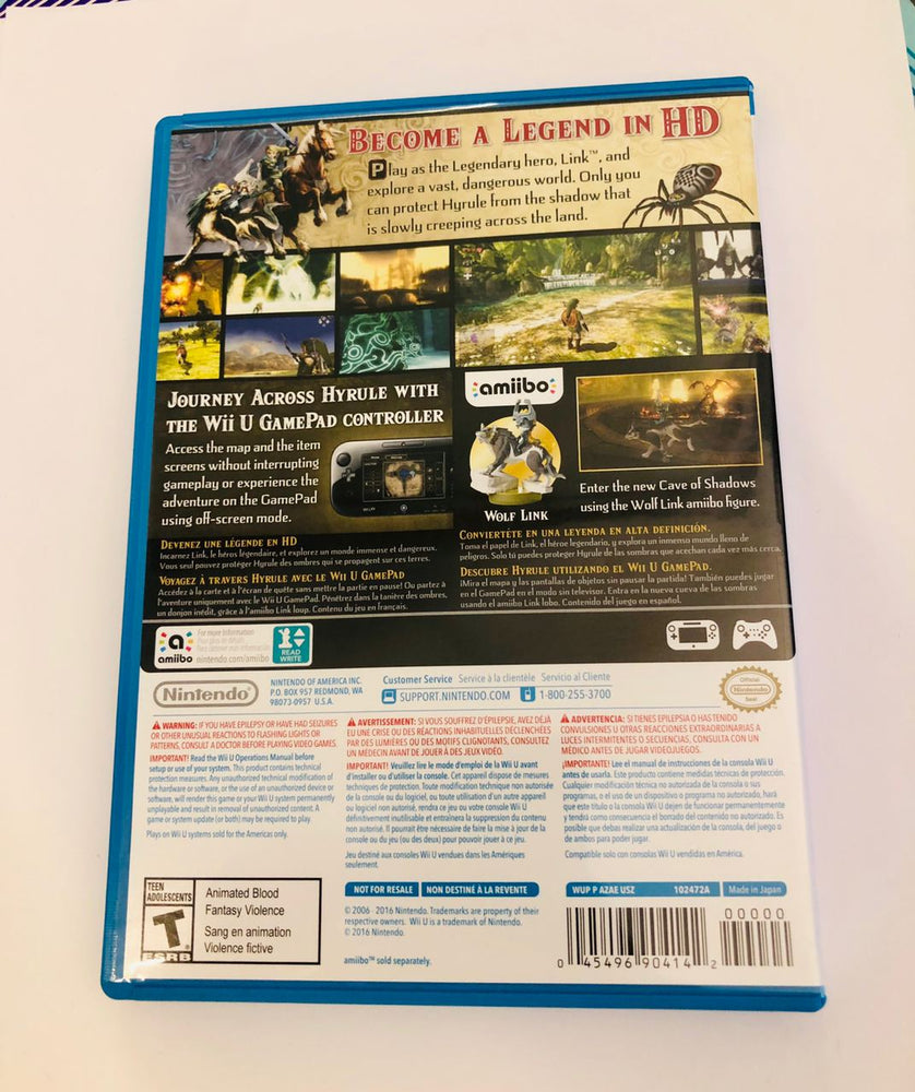 Legend of Zelda: Twilight Princess HD | Wii U | NM (ONLINE ORDER ONLY)