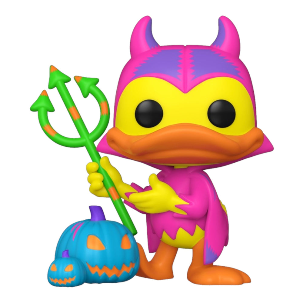 Funko POP! Disney: Mickey and Friends - Devil Donald with Pumpkin 1446 (BLACK LIGHT CHASE) (ONLINE ORDER ONLY)