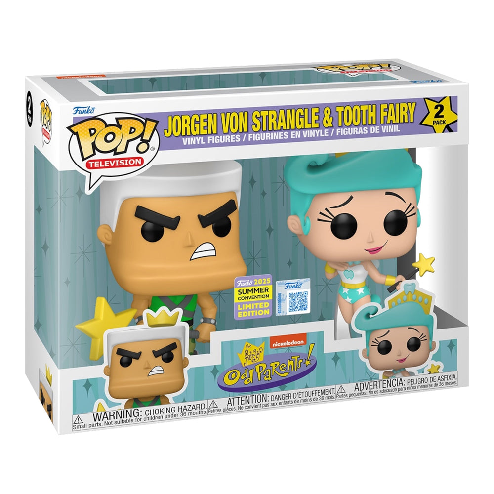 Funko POP! Television: The Fairly Odd Parents - Jorgen Von Strangle & Tooth Fairy 2-Pack (Funko 2025 Summer Convention Limited Edition) (ONLINE ORDER ONLY)