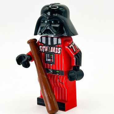 B3 Customs® May 4th Exclusive Baseball Darth Vader Minifig made using LEGO parts (Online Order Only)