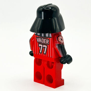 B3 Customs® May 4th Exclusive Baseball Darth Vader Minifig made using LEGO parts (Online Order Only)