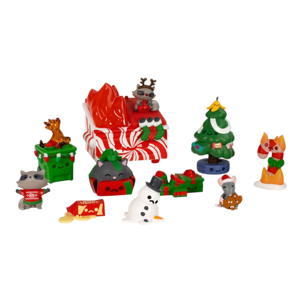 100% Soft Dumpster Fire 12 Days of Trash Holiday Vinyl Figure Set (ONLINE ORDER ONLY)