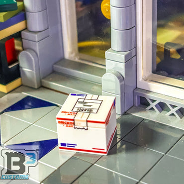 USPS Priority Shipping Box - Custom Printed made using LEGO parts (Online Order Only)