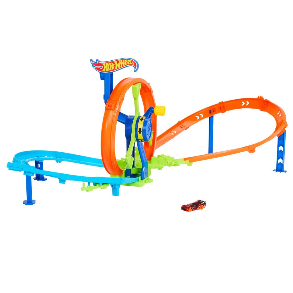 Hot Wheels Stunt Tracks Rapid Launch & Loop Playset (ONLINE ORDER ONLY)