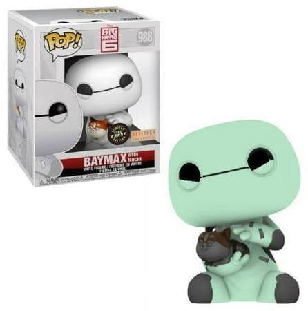 Funko- Big Hero 6 - Baymax with Mochi - Glow Chase - 988 (ONLINE ORDER ONLY)