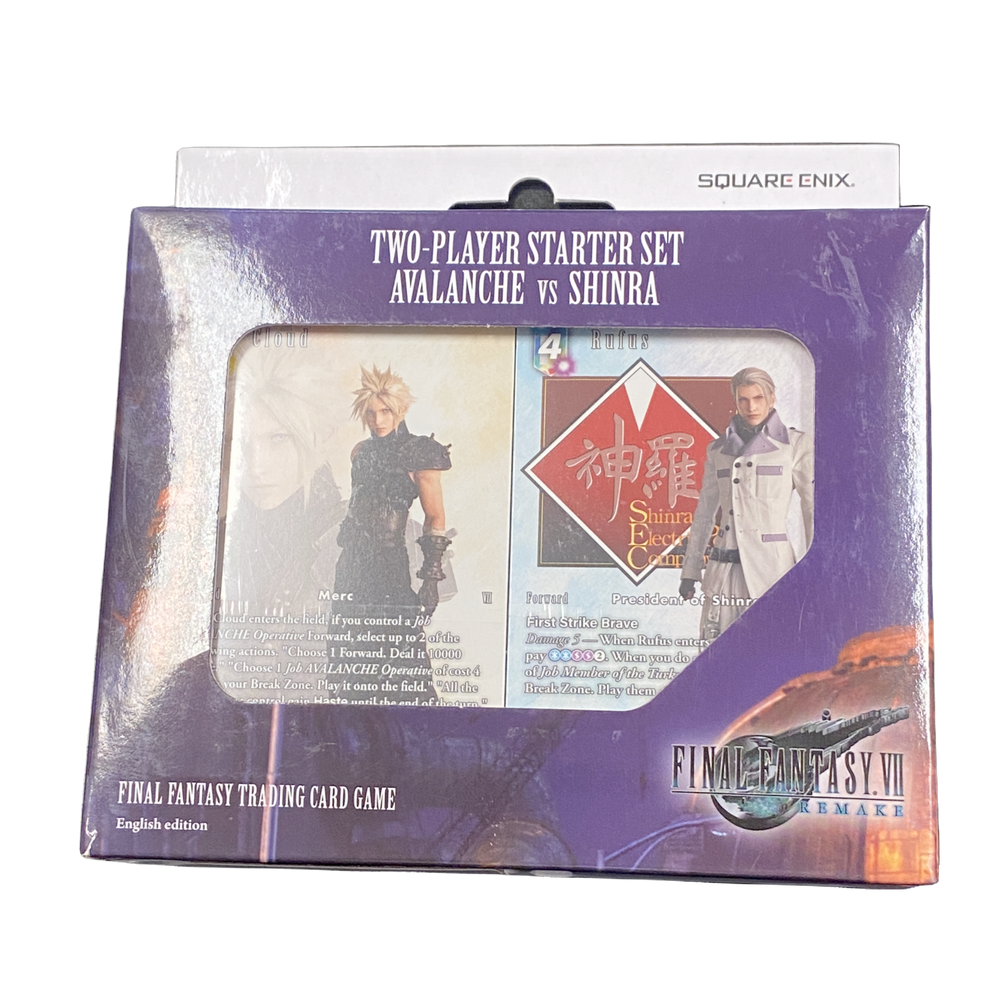 Two-Player Starter Set: Avalanche Vs. Shinra | FFTCG | New (ONLINE ORDER ONLY)