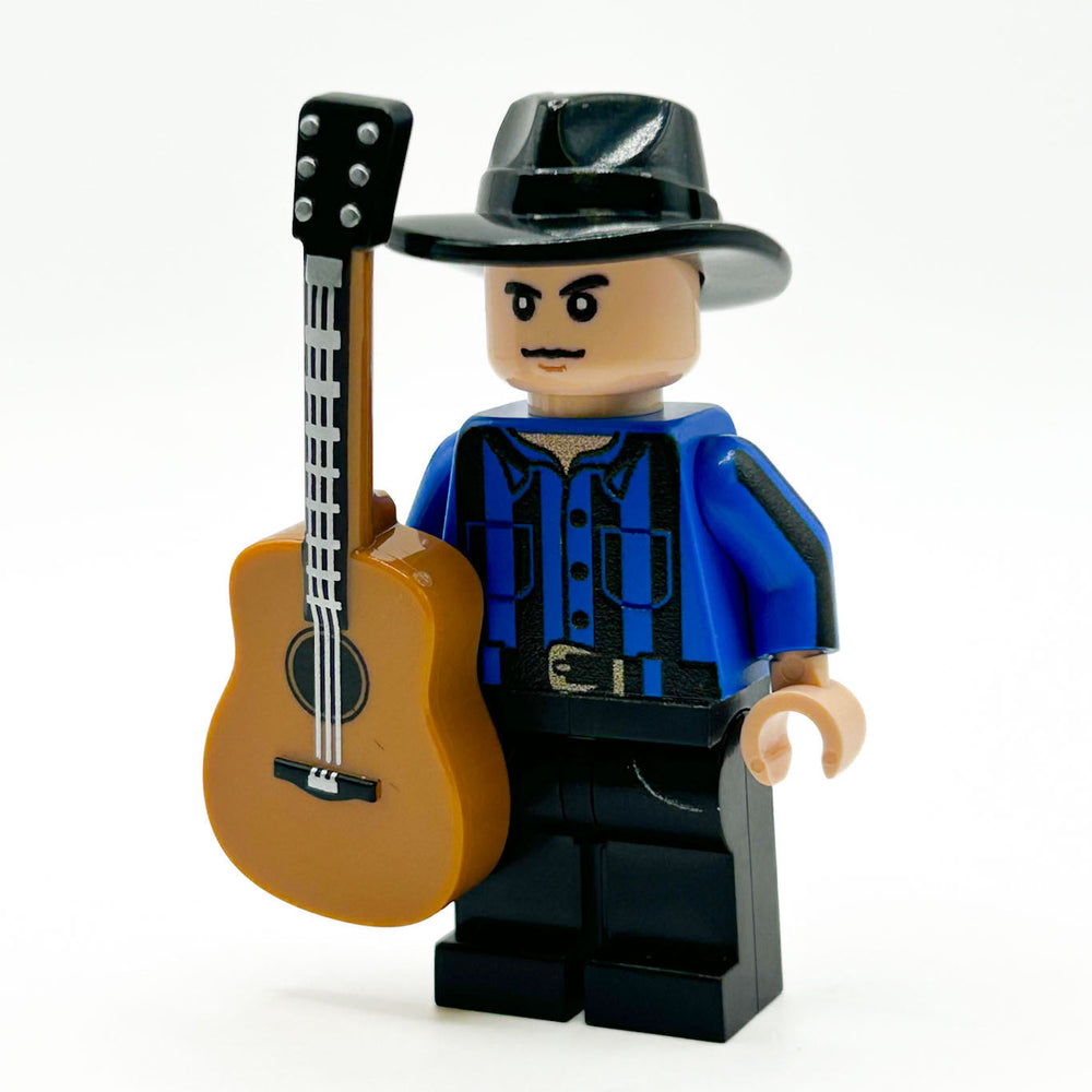 Garth Brooks Musician Minifig (Buildin' the Wind) - B3 Customs (Online Order Only)
