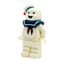 Marshmallow Man Minifig made using LEGO parts (ONLINE ORDER ONLY)