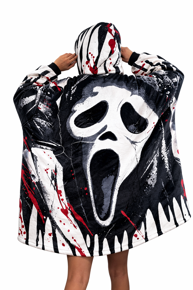 Ghost Face  Blanket Hoodie