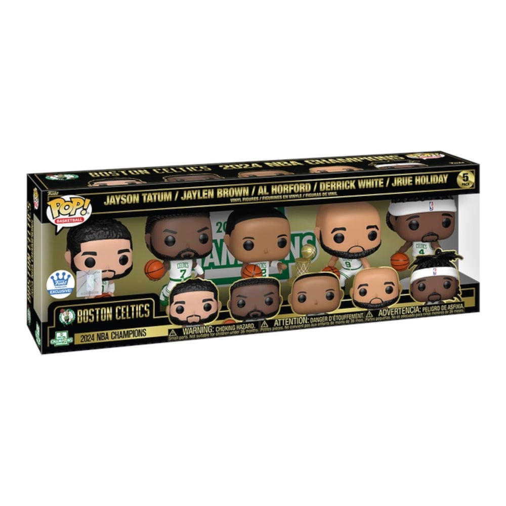 Funko POP! Basketball: 2024 NBA Champions - Boston Celtics 5 Pack (ONLINE ORDER ONLY)