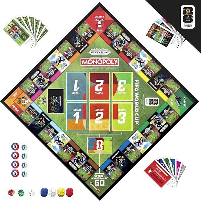 Monopoly Panini Prizm: FIFA World Cup Soccer Board Game (ONLINE ORDER ONLY)