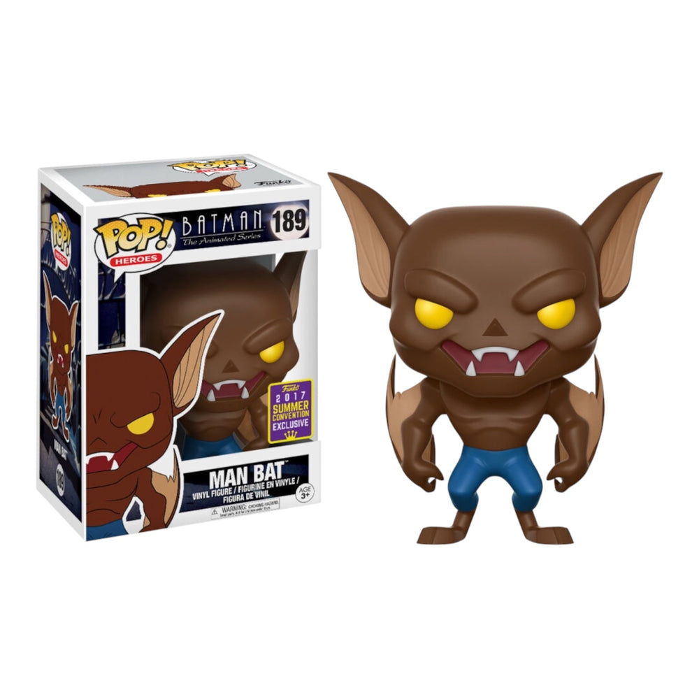 Funko POP! Heroes: Batman The Animated Series- Man Bat 189 (2017 Summer Convention Exclusive) (ONLINE ORDER ONLY)