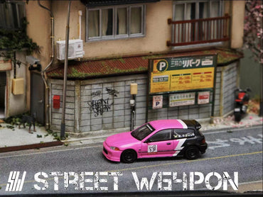 Street Weapon Honda Civic EG6 "No Good Racing" Pink 1:64 (ONLINE ORDER ONLY)