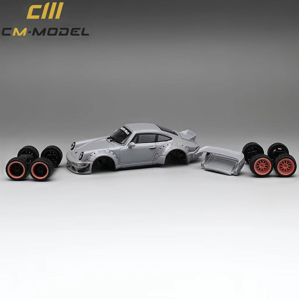 CM Model Porsche 964 Widebody Nero Gray 1:64 (ONLINE ORDER ONLY)