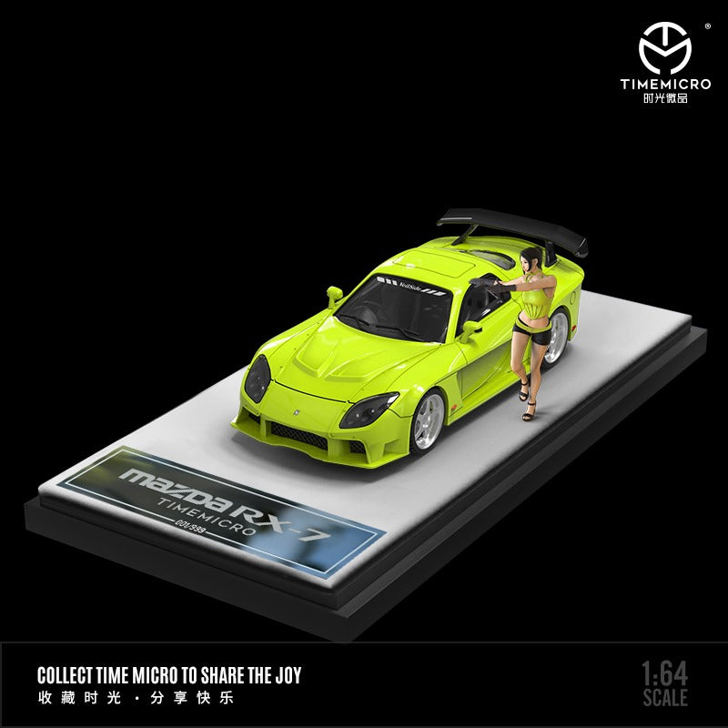 TimeMicro Mazda RX-7 VeilSide BLACK / GREEN / WHITE 1:64 (ONLINE ORDER ONLY)