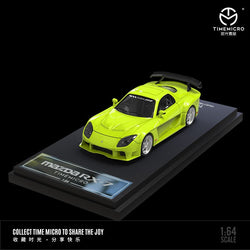 TimeMicro Mazda RX-7 VeilSide BLACK / GREEN / WHITE 1:64 (ONLINE ORDER ONLY)